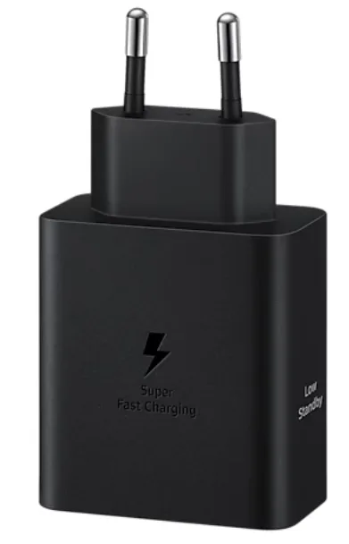 Cargador USB-C 50W con Carga Rápida Negro