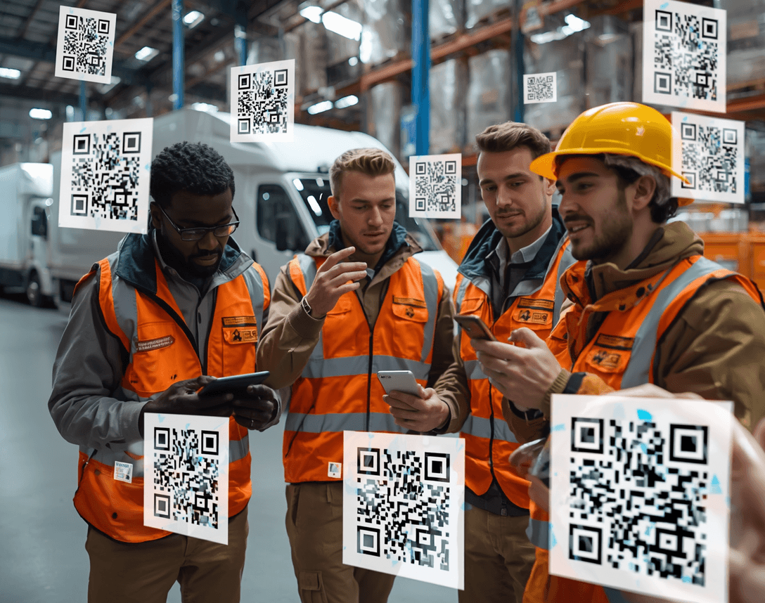 Field operations teams equipped with iPhone 16 128GB and QR code tracking